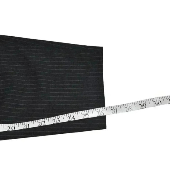 Zara Paper Bag Striped Pinstripe Pants High Waisted Gray Size XS - Picture 15 of 16